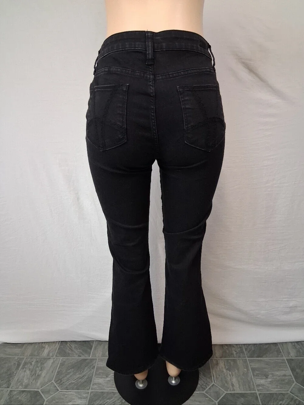 Kut from the Kloth Black High-Rise Flare Jeans - Picture 10 of 17